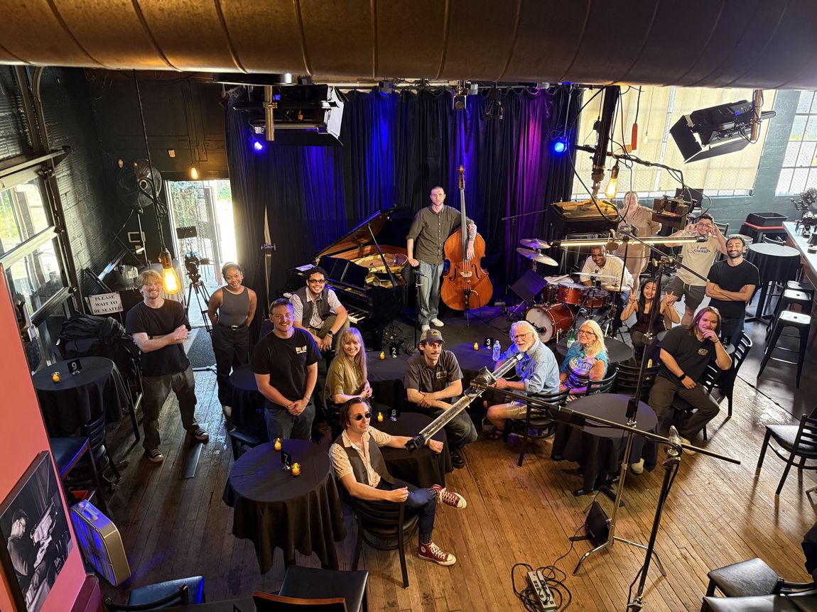 Behind the scenes at the Montavilla Jazz Festival shoot